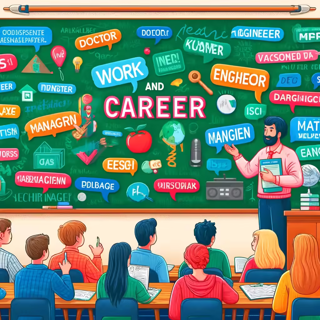 10. Sınıf İngilizce 5. Ünite: Work And Career Kelimeleri