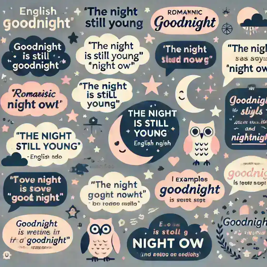 İngilizce Gece Sözleri