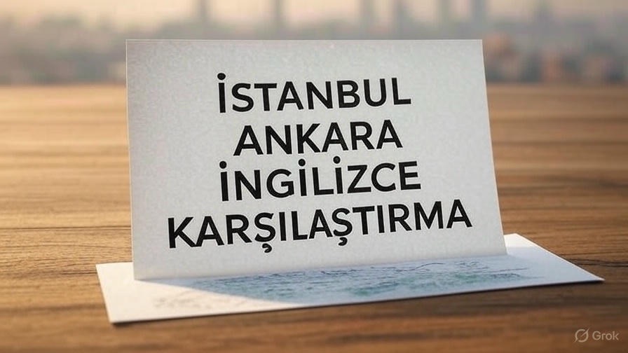 İstanbul Ankara İngilizce Karşılaştırma