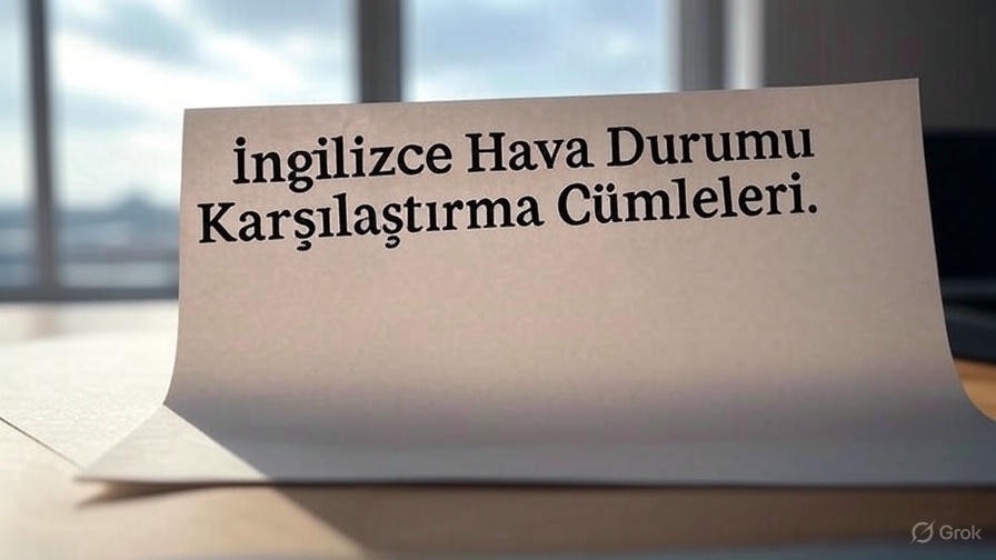 İngilizce Hava Durumu Karşılaştırma Cümleleri