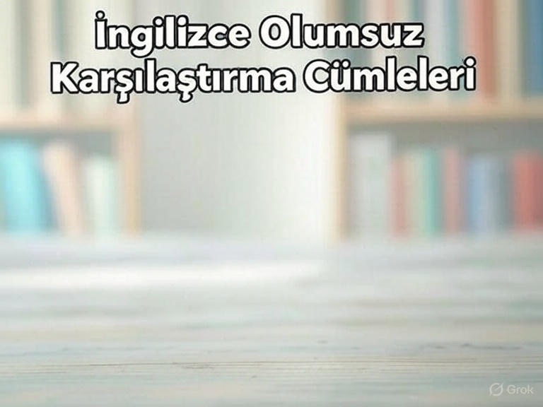 İngilizce Olumsuz Karşılaştırma Cümleleri