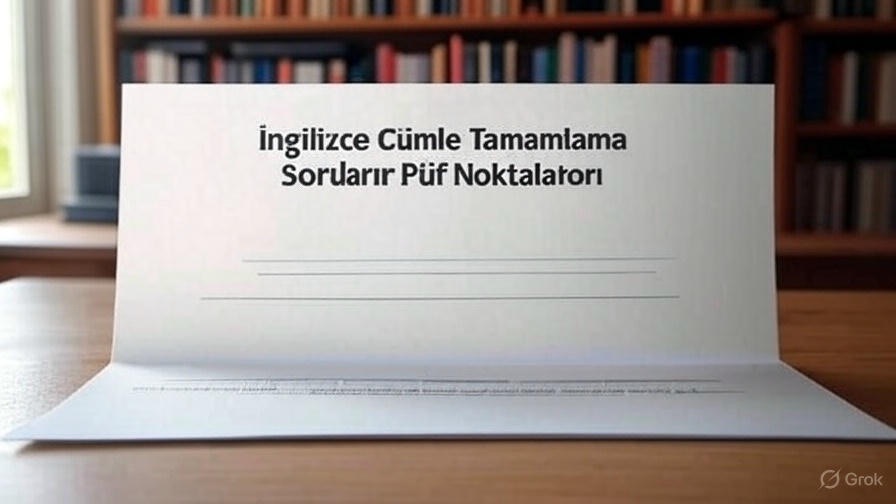 İngilizce Cümle Tamamlama Soruları Püf Noktaları