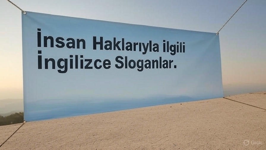 İnsan Haklarıyla İlgili İngilizce Sloganlar