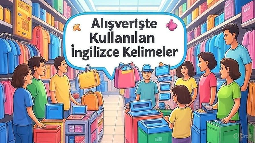 Alışverişte Kullanılan İngilizce Kelimeler