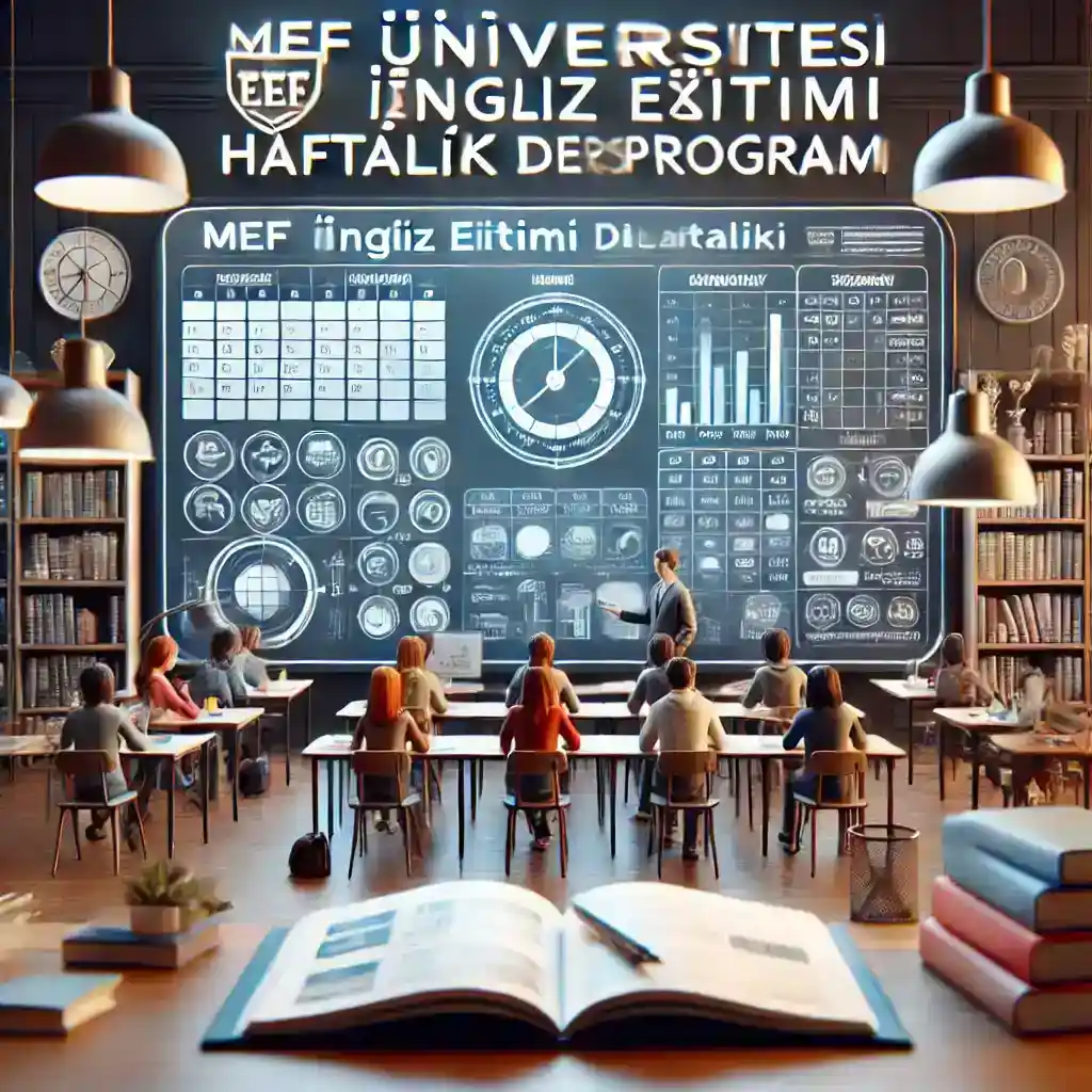 MEF Üniversitesi İngiliz Dili Eğitimi Haftalık Ders Programı