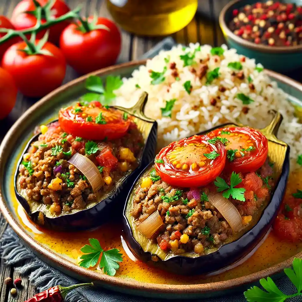 Stuffed Eggplant (karnıyarık) Recipe